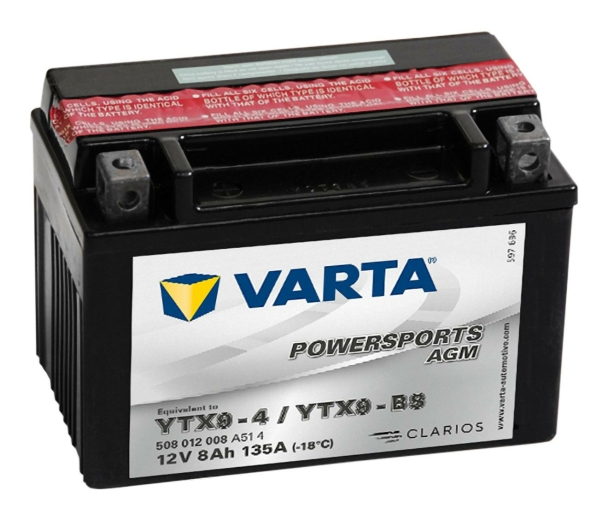 Varta Powersports AGM YTX9-BS